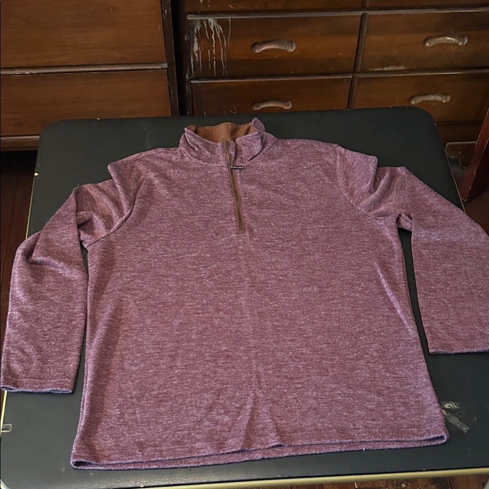 Banana Republic Purple Zip Up Sweater